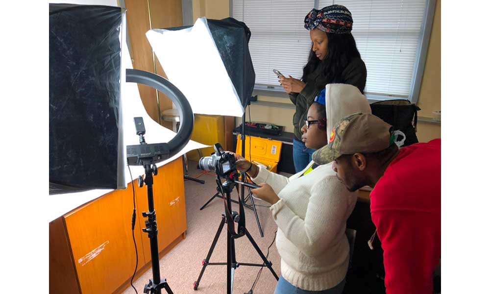 A Client Product Photoshoot being Conducted in our West Orange, NJ Photo Studio