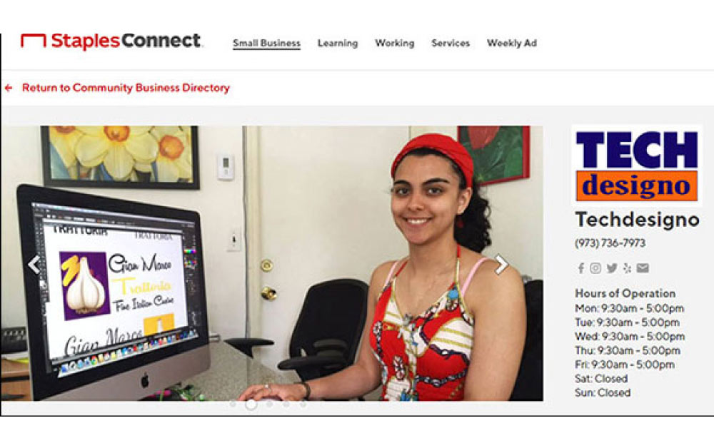 Techdesigno, Digital Marketing Agency, Announces Partnership with Staples Connect in West Orange, NJ